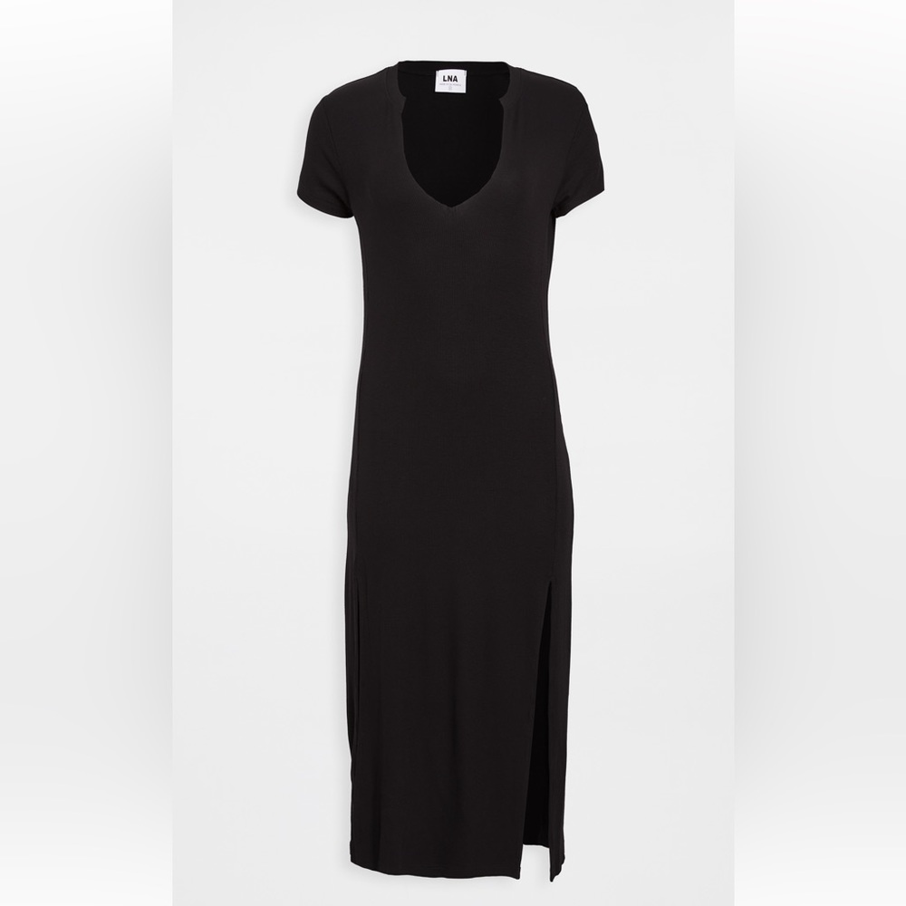 LNA Easy Rib Tee Maxi Dress Sz M